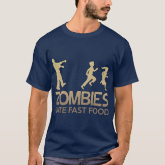 Camiseta Zombies Hate Fast Food family girl friend family v