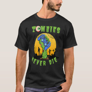 Camiseta Zombies Nunca Morrem Videos games Gráficos Zombie 