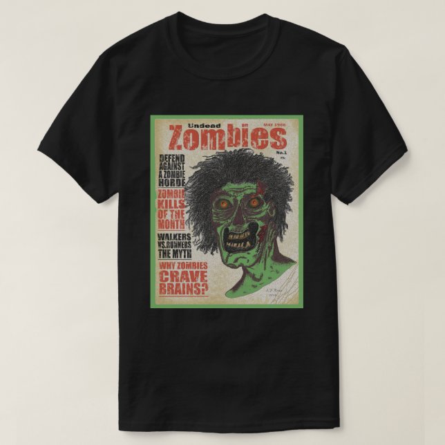 Camiseta ZOMBIES - O Arqueiro Verde da Revista (Frente do Design)