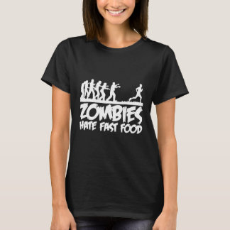 Camiseta Zombies Odeia Dia de as Bruxas engraçado de Comida