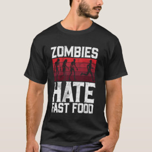 Camiseta Zombies Odeiam Fast Food Zumbi