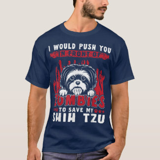 Camiseta Zombies Para Salvar Meu Cão Dia de as Bruxas engra