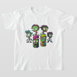 Camiseta Zombies Pop Abrir Uma Lata De Atualização Legal Ex