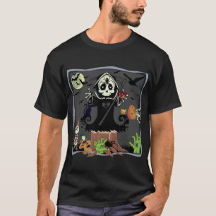 Camiseta Zombies Pumpkin Skeleton