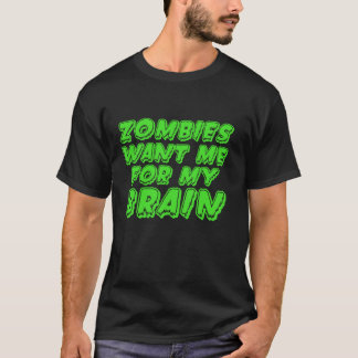 Camiseta Zombies quer meu zumbi Dia de as Bruxas engraçado