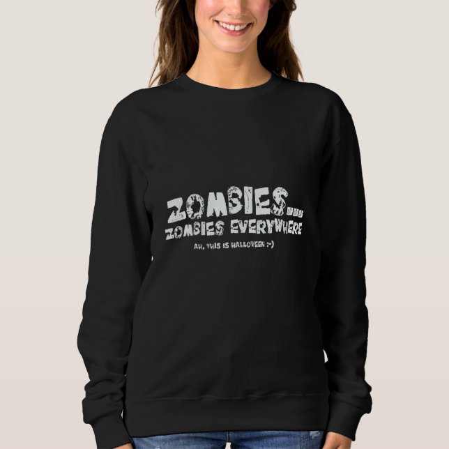 Camiseta Zombies Zombies Everywhere  Scary (Frente)