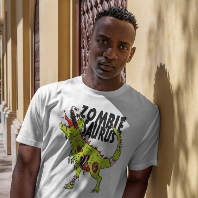 Camiseta Zombiesaurus T Shirt Design (Criador carregado)