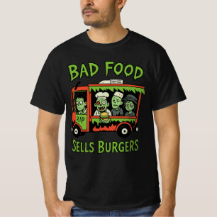 Camiseta Zomburger "Comida Ruim Vende Hambúrgueres"   Nova 