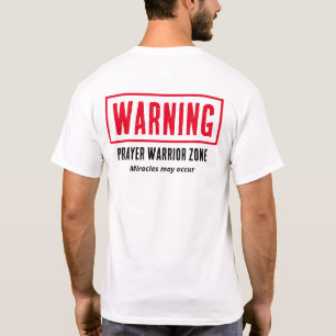 Camiseta Zona de Guerreiro da Oração de Aviso Milagres Dive