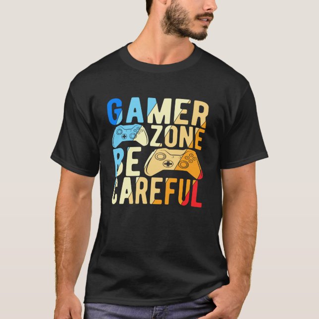 Camiseta Zona De Jogadores Tenha Cuidado (Frente)