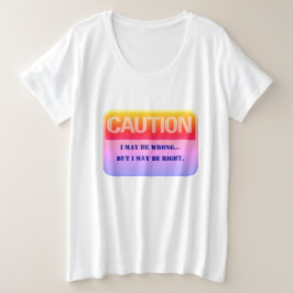 Camiseta Zona de Precaução Humorística