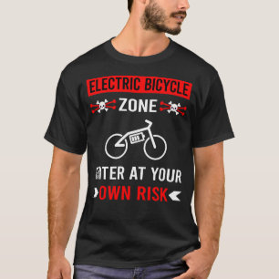 Camiseta Zona de Risco Bicicleta Elétrica E Bike Ebike
