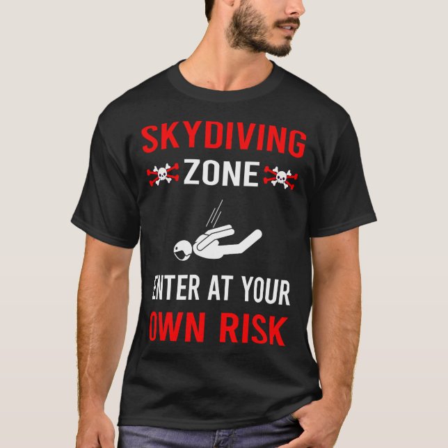 Camiseta Zona de Risco Skydiva Skydive (Frente)