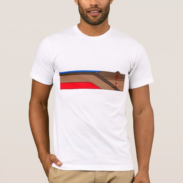 Camiseta Zona de Subducção - Geologia (Frente)