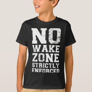 Camiseta Zona de vigília estritamente aplicada zona de laze