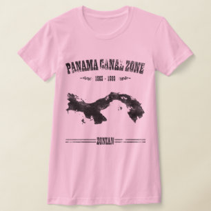 Camiseta Zona do Canal do Panamá, 1903 - 1999 e Zónia