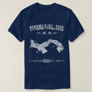 Camiseta Zona do Canal do Panamá, 1903 - 1999 e Zónia
