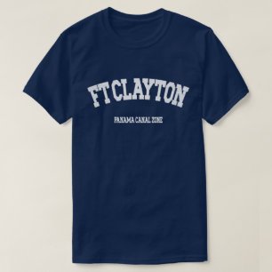 Camiseta Zona do Canal do Panamá: Camisola Ft. Clayton