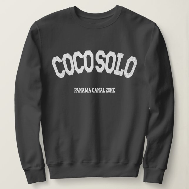 Camiseta Zona do Canal do Panamá: Coco Solo Sweatshirt (Frente do Design)