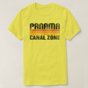 Camiseta Zona do Canal do Panamá com Bares de Cor