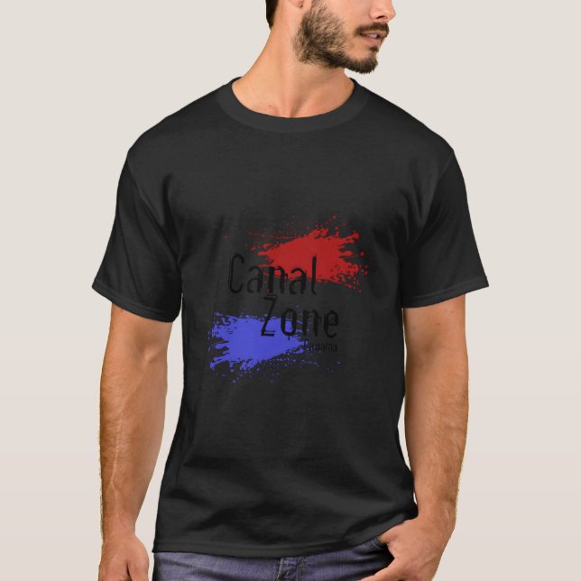Camiseta Zona do Canal do Panamá Estilizada (Frente)