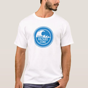 CAMISETA ZONA DO PERIGO DO TSUNAMI