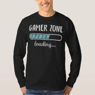 Camiseta Zona Gamer Carregando Amigos Familiares Trendy Pos