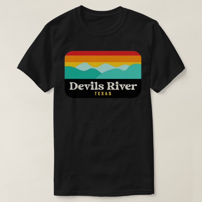 Camiseta Zona Natural do Estado do Rio Devils, Texas Pesca  (Frente do Design)