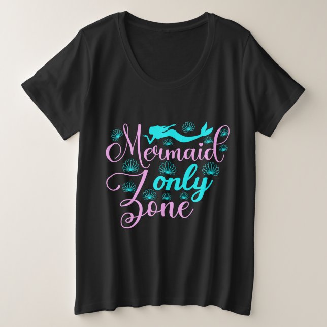 Camiseta Zona Somente Sereia (Frente do Design)