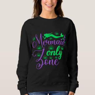 Camiseta Zona Somente Sereia em Neon Verde e Roxo