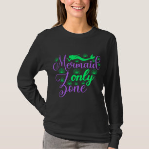 Camiseta Zona Somente Sereia em Neon Verde e Roxo