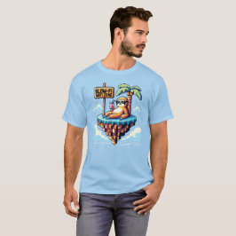 Camiseta Zona WiFi lenta - Férias engraçadas com a largura