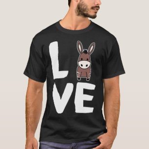 Camiseta Zonkey Love Simple Cute Animal Amantes Simples