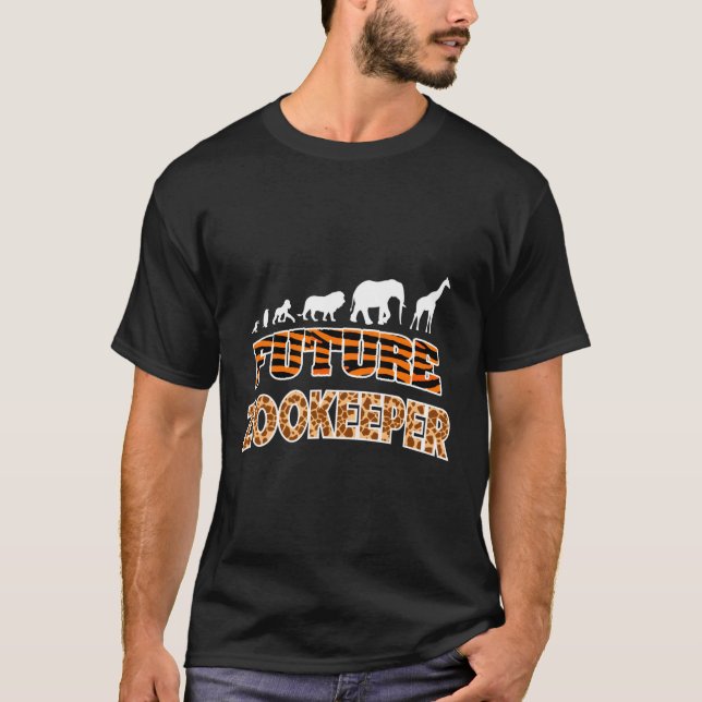 Camiseta Zoo Animais Selvagens África Py Zoólogo (Frente)