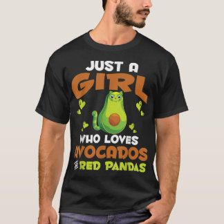Camiseta Zoo Animal Apenas Uma Menina Que Ama Avocados E Ve