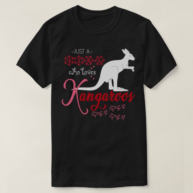 Camiseta Zoo Animal Aussie Gift Kangaroo (Frente do Design)