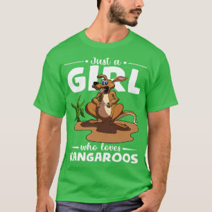 Camiseta Zoo Animal Austrália É Apenas Uma Menina Que Ama K