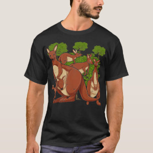 Camiseta Zoo Animal australiano Outback Marsupial Kangaroo