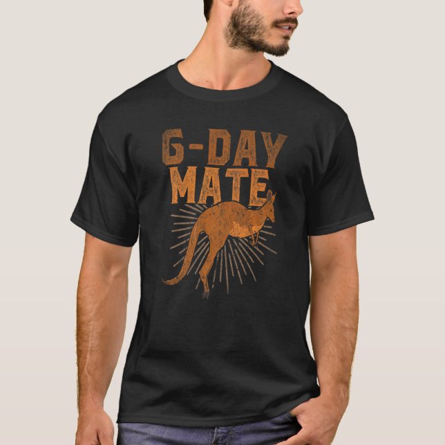 Camiseta Zoo Animal G Day Mate Kangaroo, Austrália (Frente)