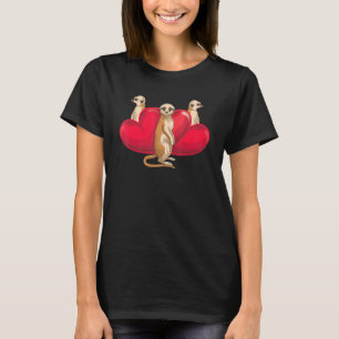 Camiseta Zoo Animal Heart African Meerkat