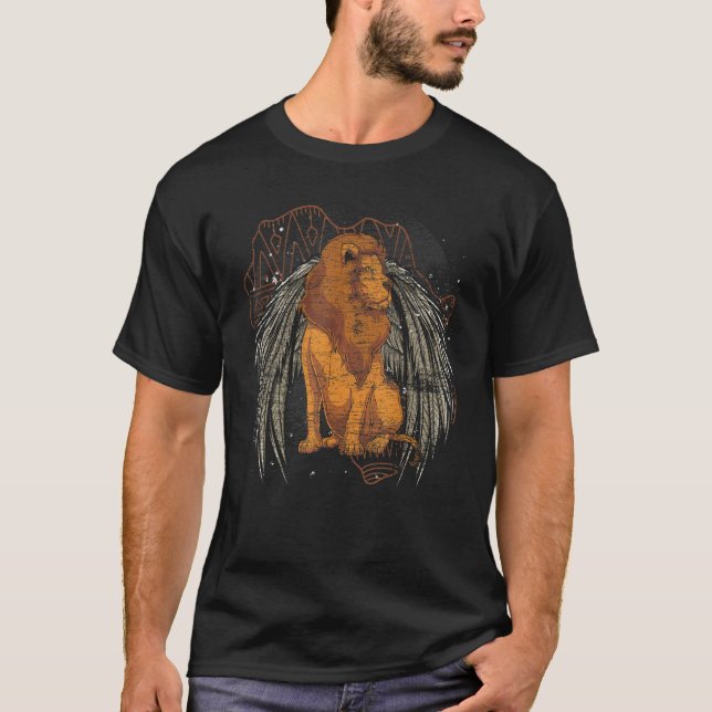Camiseta Zoo Animal Lion   Africa Safari Animal   Wings Lio (Frente)