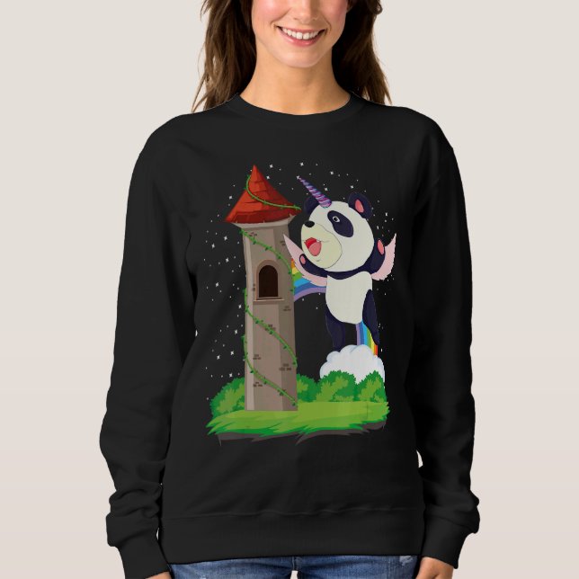Camiseta Zoo Animal Rainbow Pandacorn Magical Fairytale Uni (Frente)