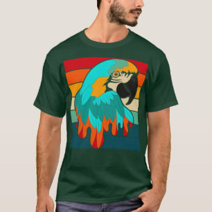 Camiseta Zoo Animal Retro Bird Macaw