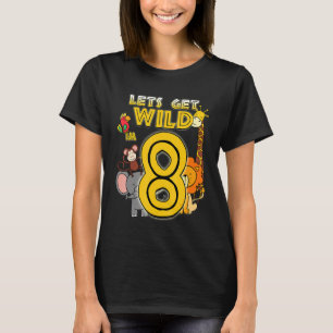 Camiseta Zoo Animal Safari 8.º Aniversário Boys G