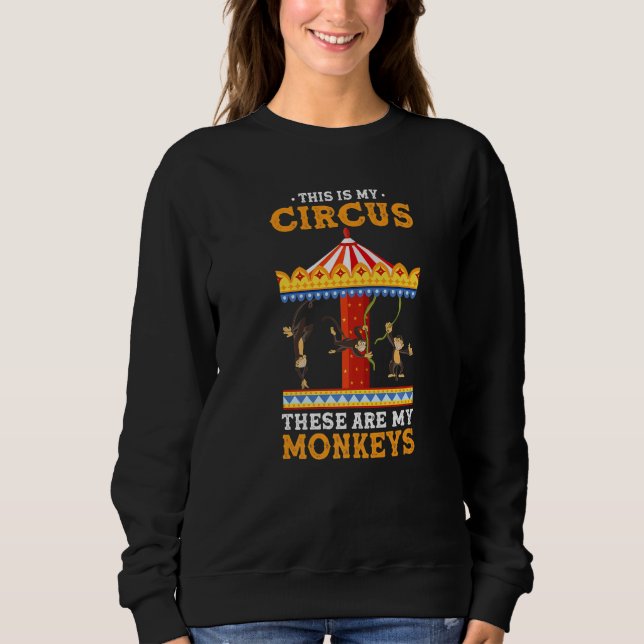 Camiseta Zoo Animal This Is My Circus These Are My Monkeys (Frente)