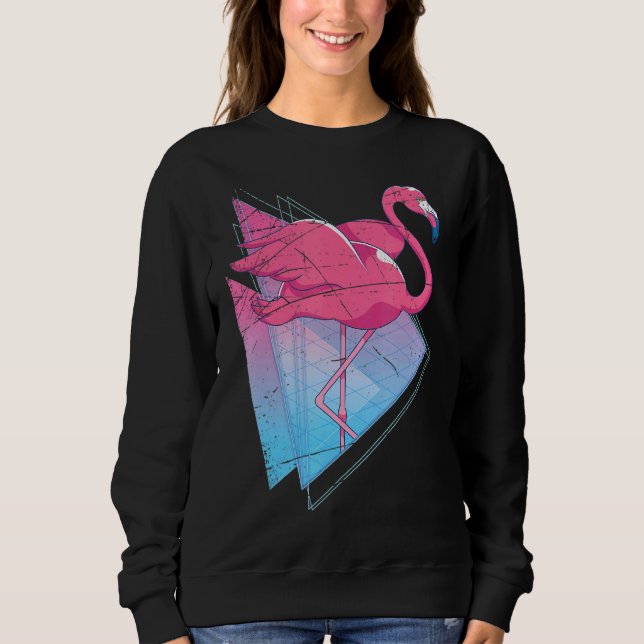 Camiseta Zoo Animal Tropical Bird 80s Vaporwave Aestético F (Frente)
