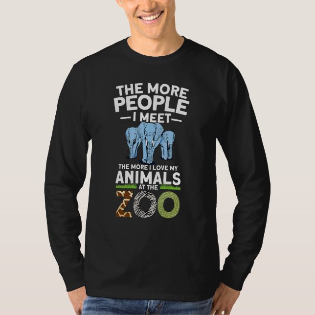 Camiseta Zoo Animal  Zookeeper (Frente)