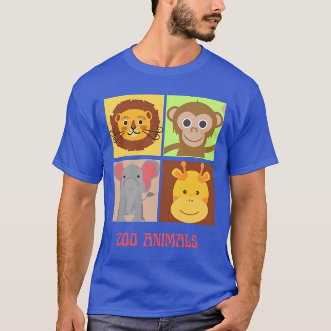 Camiseta zoo animals family (Frente)