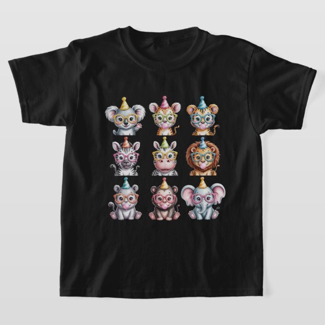 Camiseta Zoo Animals Wildlife Birthday Party Zoo Day (Postura )