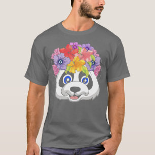 Camiseta Zoo Asia Animal Flowers Panda
